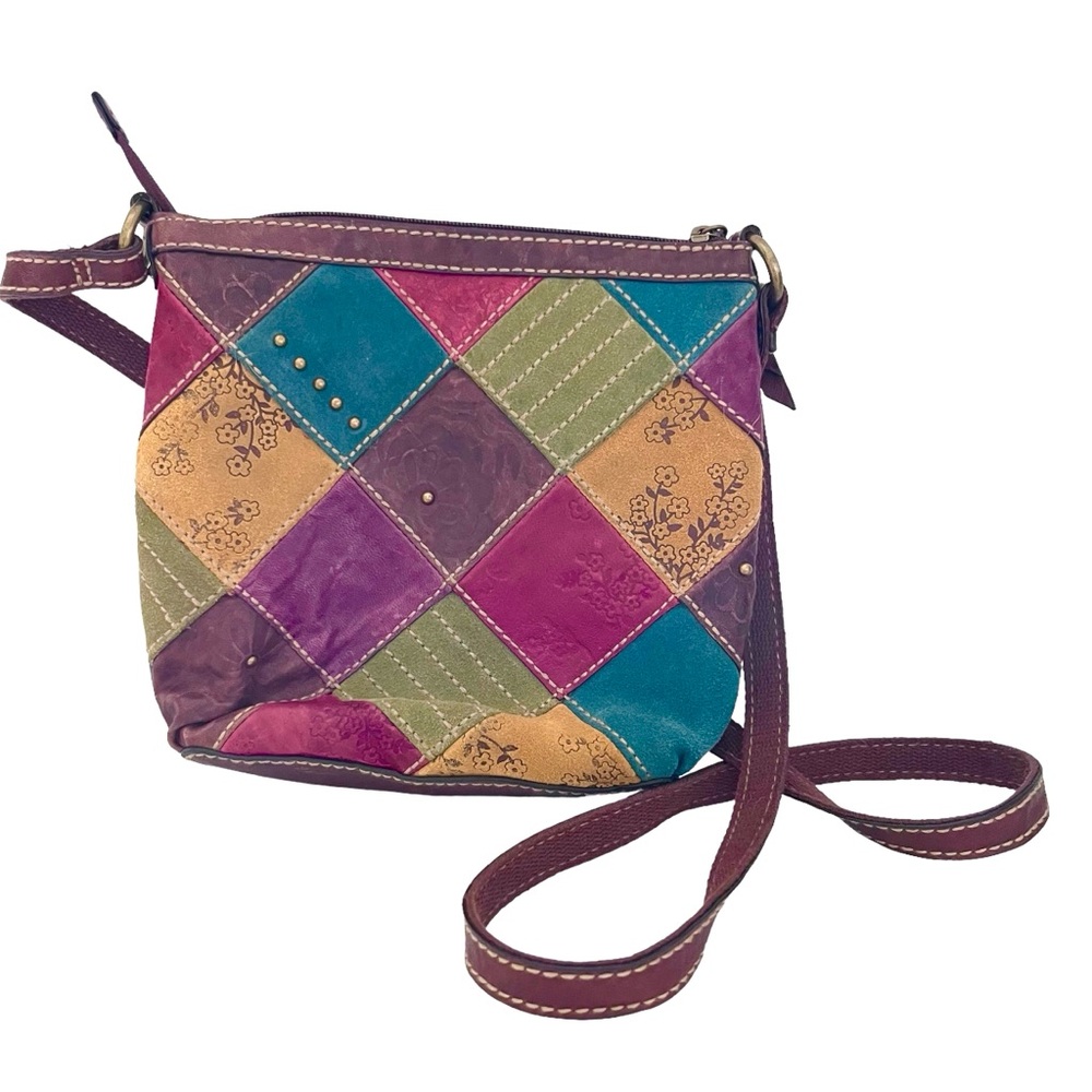 Fossil Multicolor Patchwork Crossbody Bag - image 2